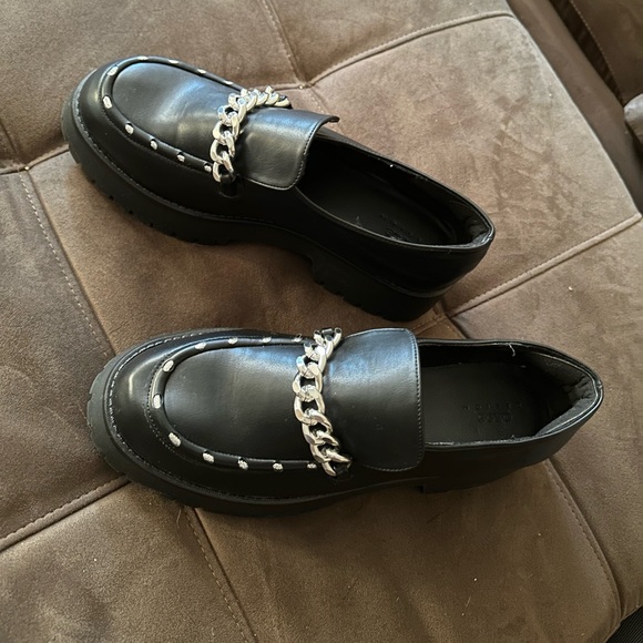 ASOS Black Chunky Loafers Size US Women’s 12- Never Worn - Picture 1 of 5